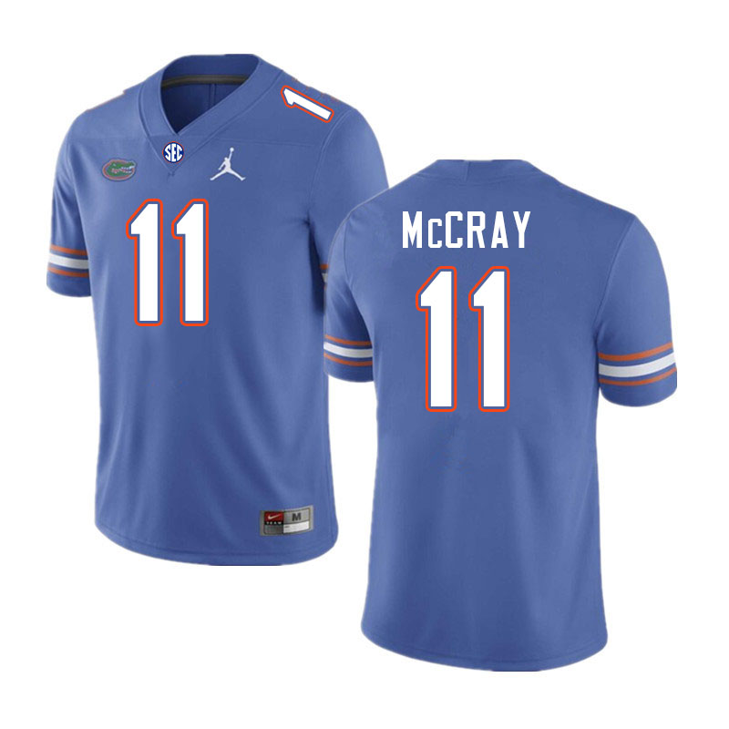 Florida Gators #11 LJ McCray College Football Jerseys Stitched-Royal